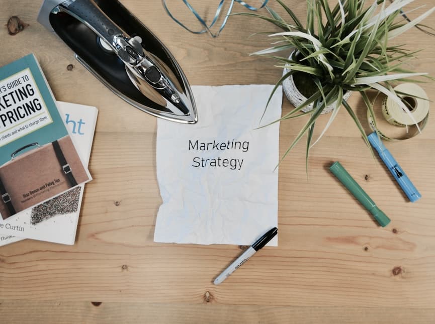 Conversion rate optimisation strategy on whiteboard