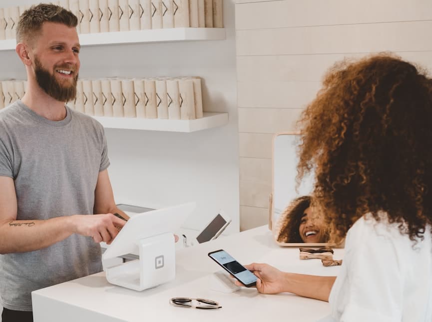 E-commerce shopping experience on laptop and phone