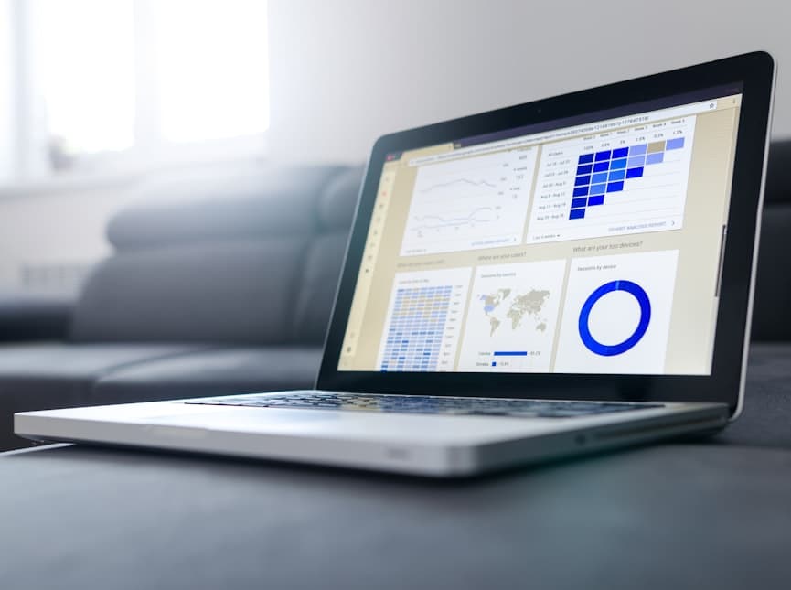 Google Ads analytics dashboard on computer screen