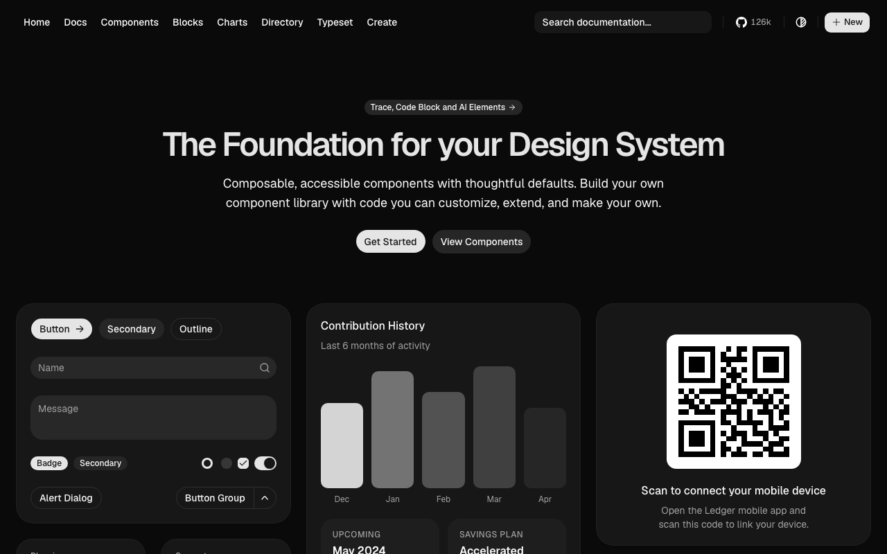 shadcn/ui Design System